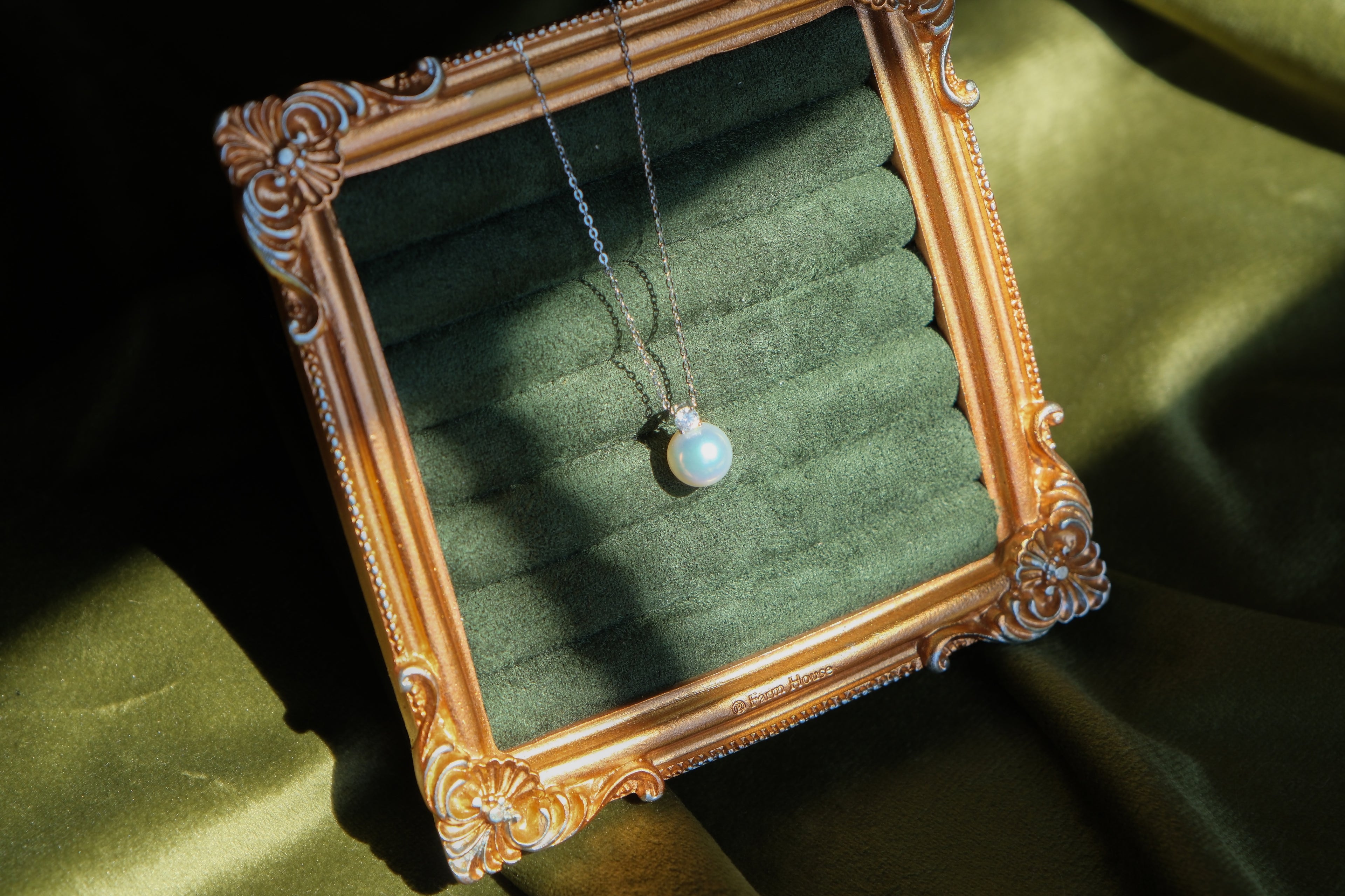 Dot&Pearl Necklace - Silver-tone